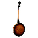 SX BJ454VS 4-snarige banjo sunburst met tas