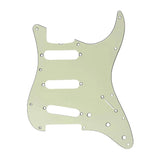 Allparts PG0554024 pickguard for Stratocaster, '62 style, 11 screwholes, 3-ply mint green MG/B/MG