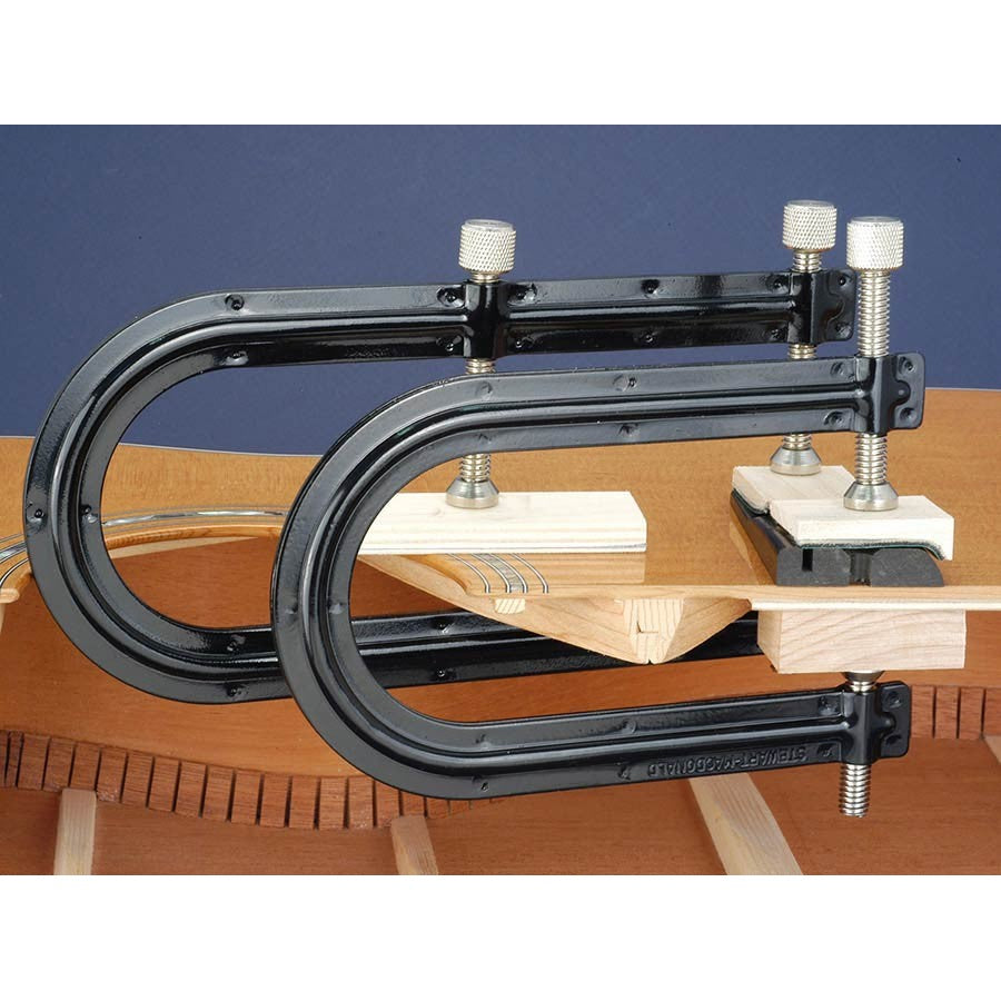 StewMac SM2011 Klankgatklem met steunschroef 17,5 cm 7"