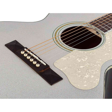 Richwood HSJ-55-GS Heritage Series Jumbo massief sparren bovenblad zilver metallic