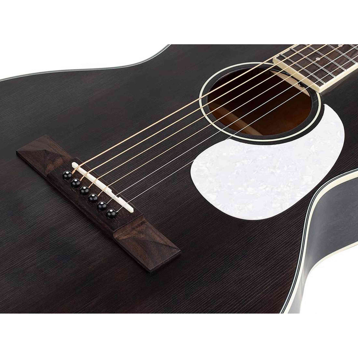 Richwood HSP-35-MBK Heritage Series Parlor massief ceder bovenblad mat zwart