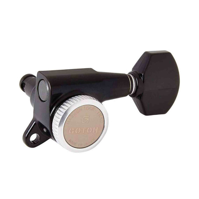 Gotoh GTH14093 SG381 stemmechanieken met Magnum Lock Trad and 07 knoppen, 3L3R, zwart