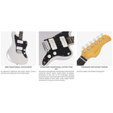 Sire Guitars J3/VWH Mahonie elektrische gitaar J-stijl, vintage wit