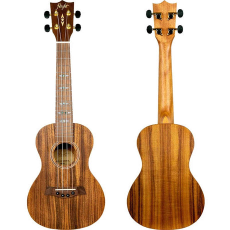 Flight DUC440 Acacia Concert Ukulele met Acacia Body, Bone Topkam en Aquila Super Nylgut Snaren