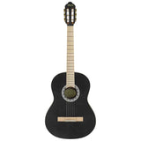 Valencia VC354HBK Klassieke Gitaar 4/4 – Sitka Spar & Mahonie, Zwart, Inclusief Tas, Standaard en Stemapparaat