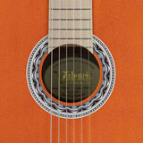 Valencia VC354HOR Klassieke Gitaar 4/4 – Sitka Spar & Mahonie, Oranje, Inclusief Tas, Standaard en Stemapparaat