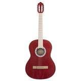 Valencia VC354HWR Klassieke Gitaar 4/4 – Sitka Spar & Mahonie, Wijnrood, Inclusief Tas, Standaard en Stemapparaat