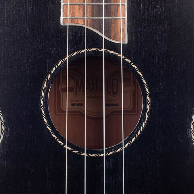 Mahalo MP4EBK Pearl Series Bariton Ukulele