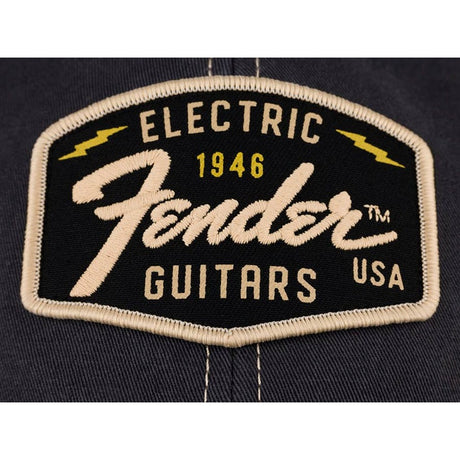 Fender 9122421203 Transition Logo Patch Pet – Zwart/Steen, One Size