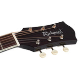 Richwood HSD-55-GS Heritage Series dreadnought akoestische westerngitaar zilver metallic
