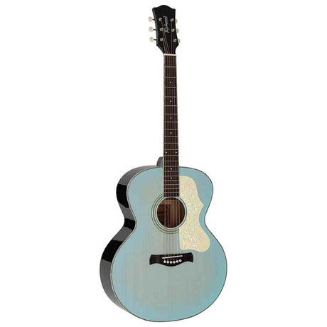 Richwood HSJ-55-LB Jumbo Jumbo Massief Bovenblad Akoestische Gitaar Light Blue Hoogglans
