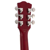 SX SEL6/TRD archtop gitaar – 2 humbuckers, esdoorn body, Transparent Red + gigbag