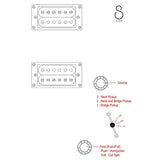 Sire Q3/BK Larry Carlton elektrische gitaar – Q-Style, mahonie body, Black, HH-configuratie, coil-split, 22 frets