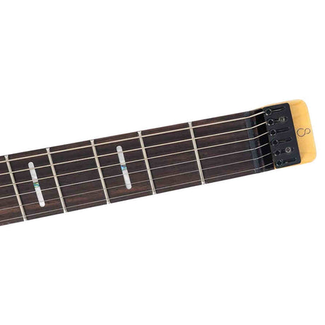 Sire X6H6/MGR elektrische gitaar – Headless, mahonie met maple top, Metallic Green, HH-configuratie, stainless frets, met gigbag