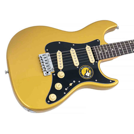 Sire S3N MGO New Gen Larry Carlton elektrische gitaar – S-Style, metallic goud, stainless steel frets