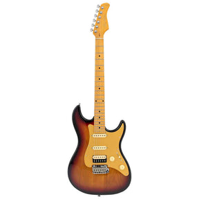 Sire S7N HSS/3TS New Gen Larry Carlton elektrische gitaar – S-Style, alder body, 3-Tone Sunburst, HSS-configuratie, stainless steel frets