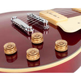 Sire L7VN/CAR elektrische gitaar – L-Style, mahonie met maple top, Candy Apple Red, P90 pickups, stainless frets, locking tuners