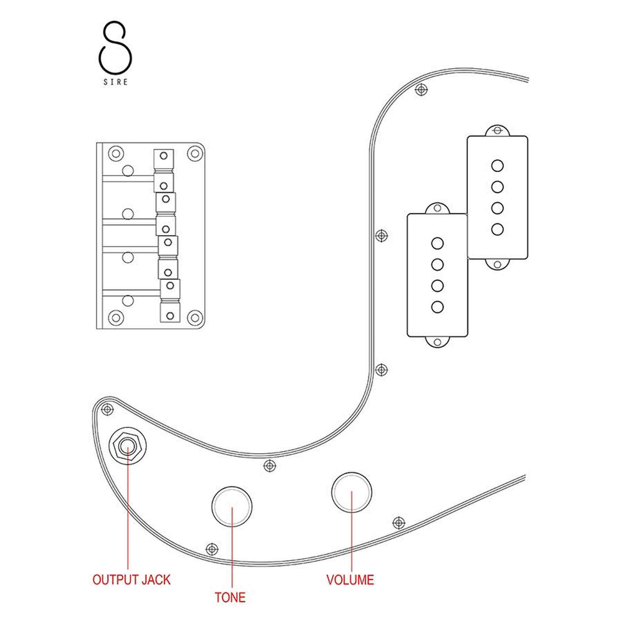 Sire P5 A5/TP Marcus Miller Alder 5-snarige Basgitaar Passive Tide Pool