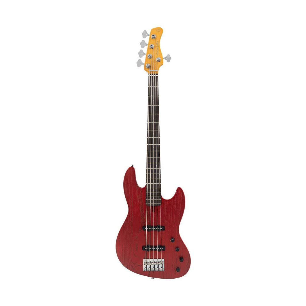 Sire V6 5/CAR Marcus Miller actieve 5-snarige basgitaar Candy Apple Red