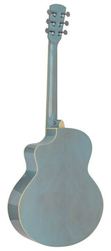 Nashville GOF-105-SBU Offset Soundhole Akoestische Gitaar Sky Blue Burst