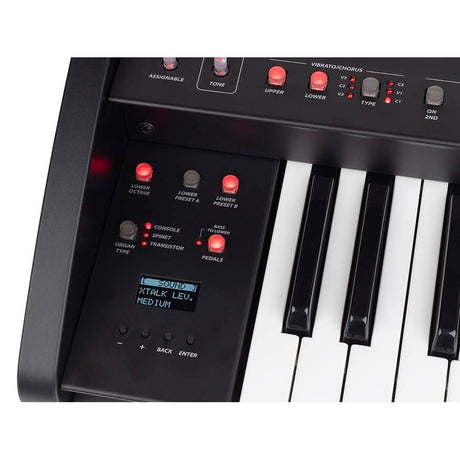 Crumar SORRENTO Spinet-Style Orgel Inclusief BURN Rotary/Reverb Pedaal