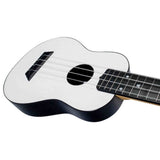 Flight TUS-35 WH Soprano Ukulele Wit met Linden Top, ABS Body en Aquila Snaren