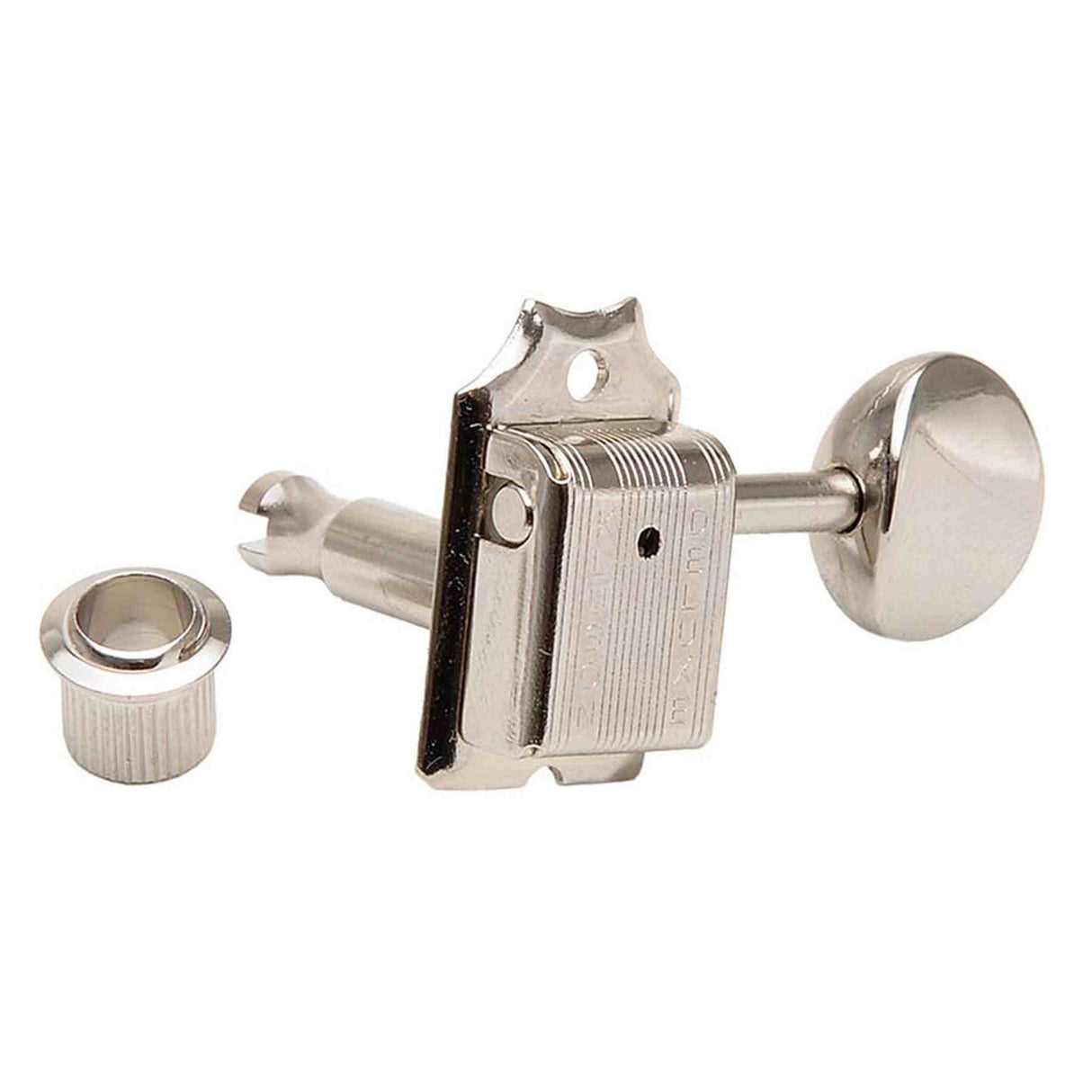Kluson MC6LN Stemmechanieken voor gitaar "Double Line", 6x links met ovale knoppen, nikkel