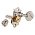 Kluson MVV3N Stemmechanieken voor open back guitar, 3x links + 3x rechts met ovale knoppen, nikkel