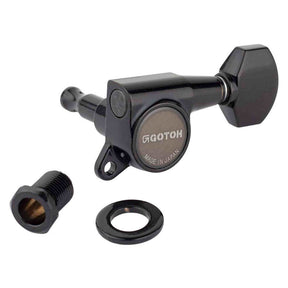 Gotoh GTH14000 SG381 stemmechanieken met Magnum Lock and 07 knoppen, 3L3R, cosmo zwart