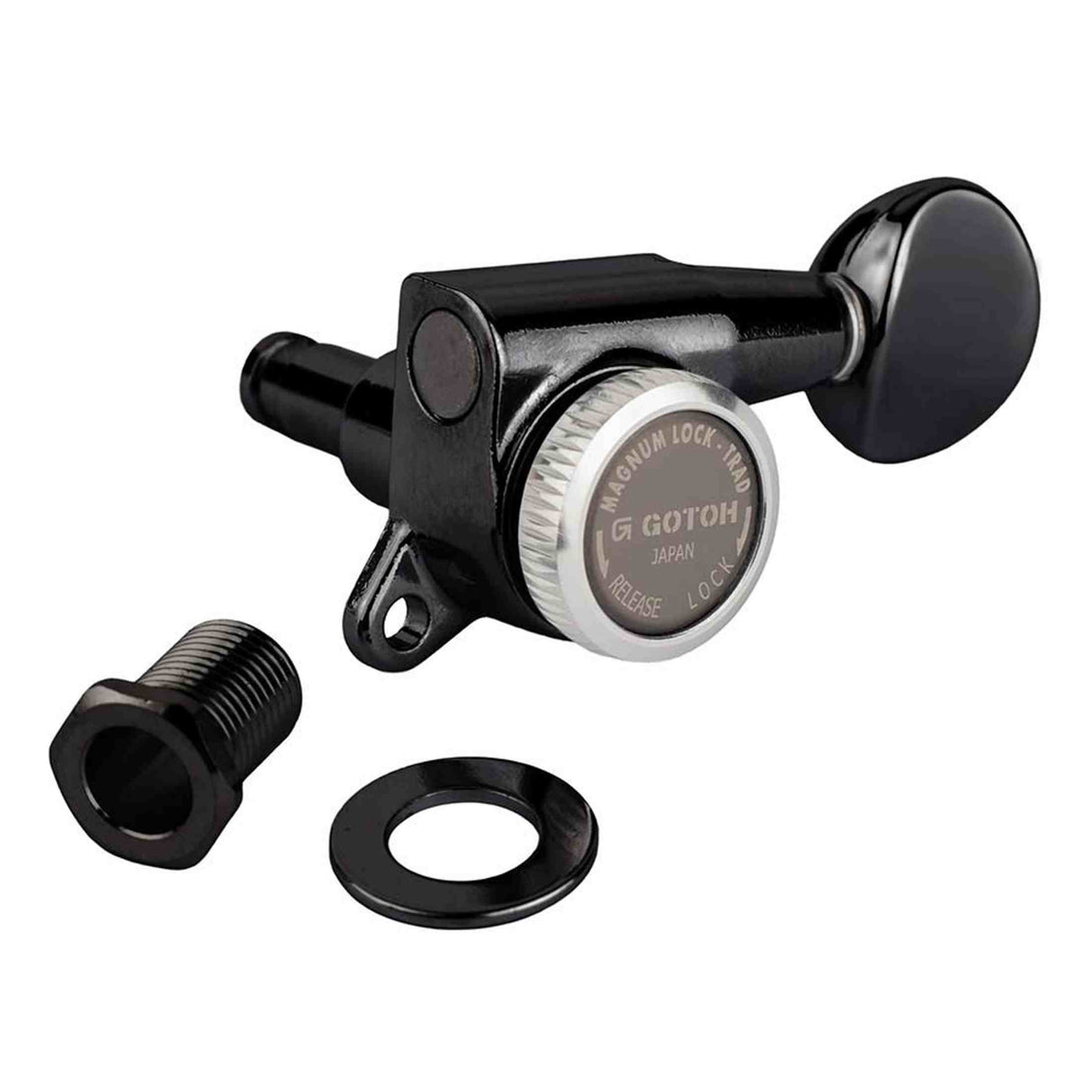 Gotoh GTH14065 SG381 stemmechanieken (posts 6xL) met Magnum Lock Trad and 05 knoppen, 6L, zwart