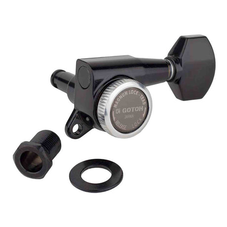 Gotoh GTH14105 SG381 stemmechanieken (posts 6xXL) met Magnum Lock Trad and 07 knoppen, 6L, cosmo zwart