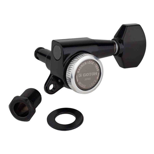 Gotoh GTH15341 SG381 stemmechanieken (posts 2xS 2xL 2xXL) met Magnum Lock Trad and 07 knoppen, 6R, zwart