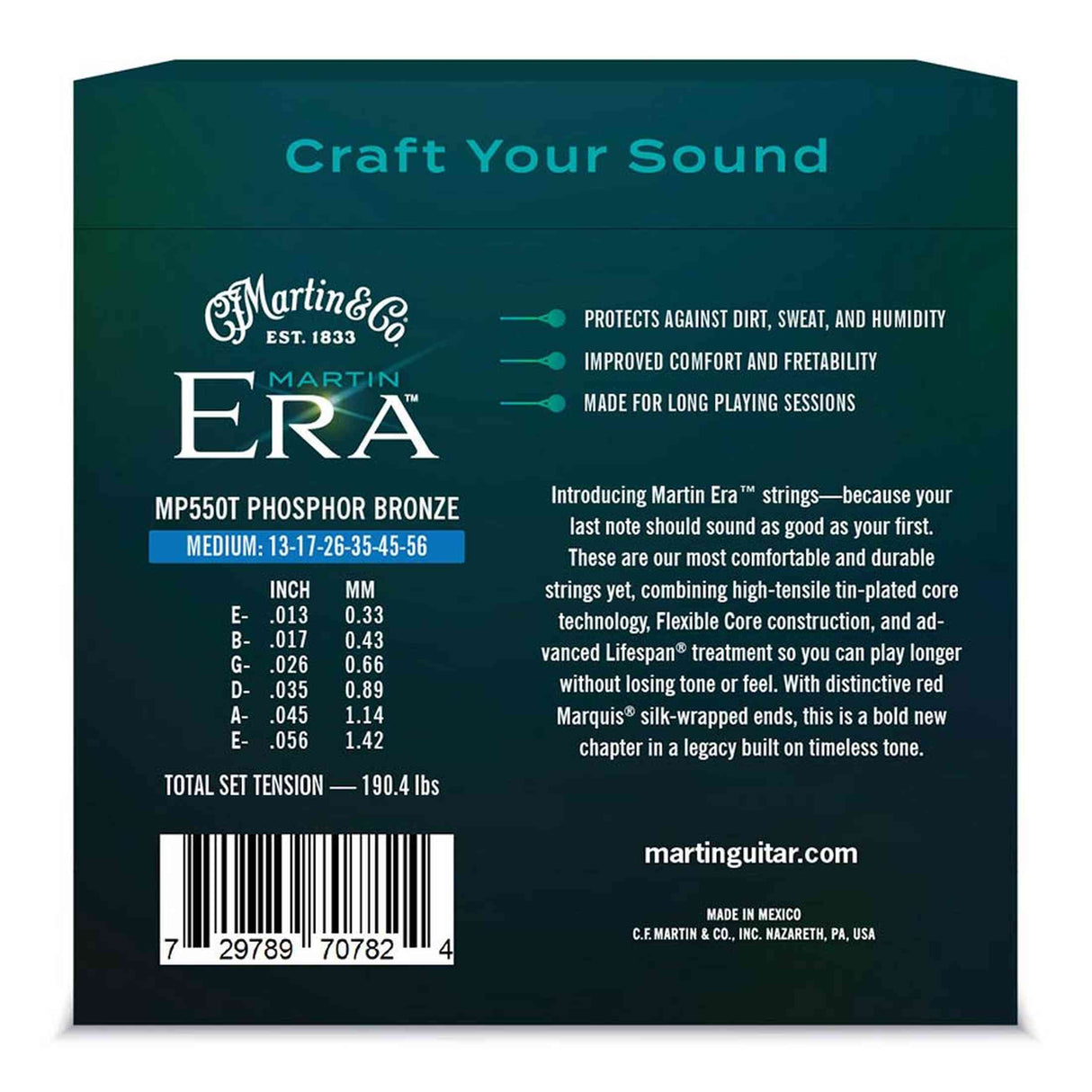 Martin & Co Era MP550T phosphor bronze gitaarsnaren 013-056
