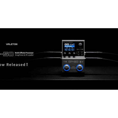 Valeton GP-50 multi-effects processor – NAM & IR loader, 100+ effecten, oplaadbare batterij