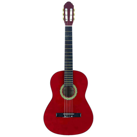 A. Martinez MTC-083/R 3/4 klassieke gitaar dark red transparent met truss rod