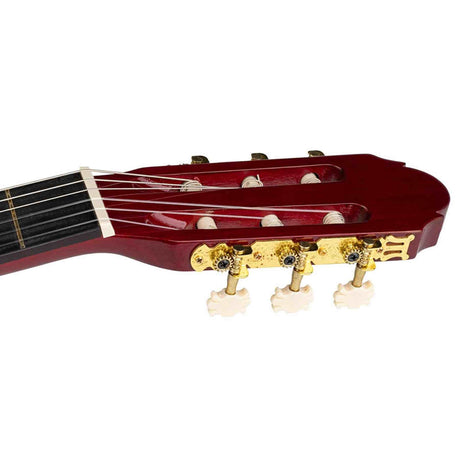 A. Martinez MTC-083/R 3/4 klassieke gitaar dark red transparent met truss rod