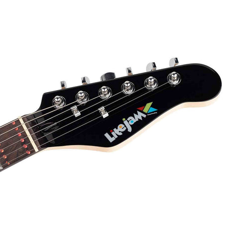 Litejam RGB24/BK Smart Learning Elektrische Gitaar Set Black 24 frets HSH RGB LED