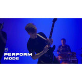 Litejam RGB24/BK elektrische gitaar – 24 frets, 144 RGB LED’s, HSH-configuratie, met gigbag, zwart