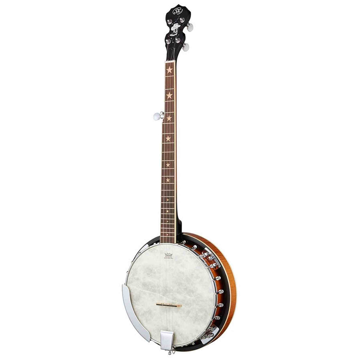 SX BJ555PVS 550 Series Bluegrass Banjo - 5-snarig, Vintage Sunburst