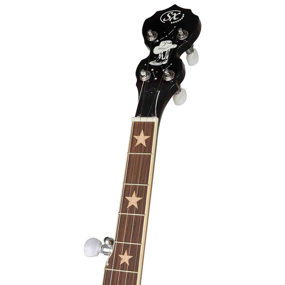 SX BJ555PVS 550 Series Bluegrass Banjo - 5-snarig, Vintage Sunburst