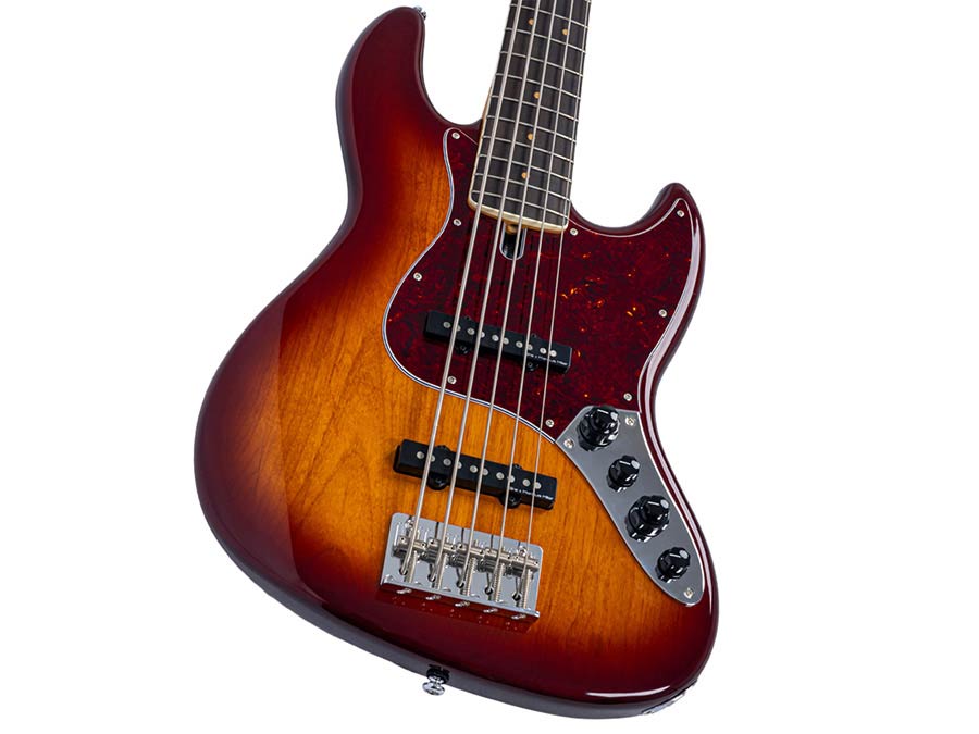 Sire V7VN A5/TS Marcus Miller 5-snarige Actieve Vintage Basgitaar Tobacco Sunburst met Elzen Body en Heritage-3 Preamp