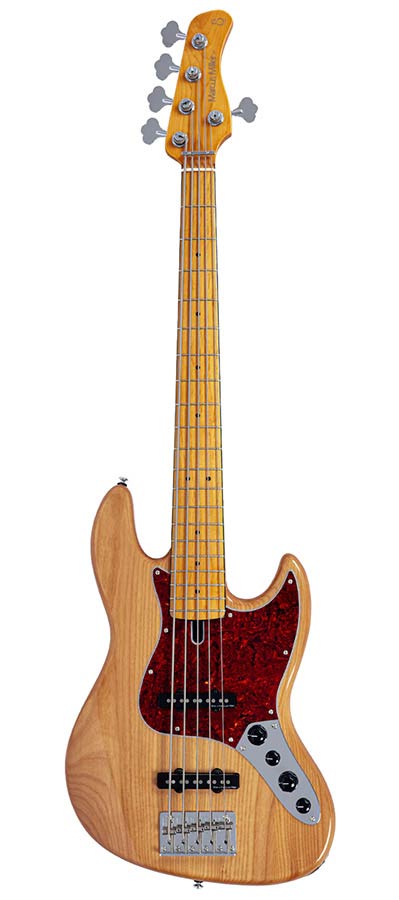 Sire V7VN A5/NT Marcus Miller 5-snarige Actieve Vintage Basgitaar Natural met Elzen Body en Heritage-3 Preamp