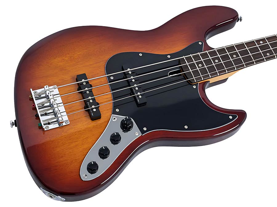 Sire V3N 4/TS Marcus Miller 4-snarige Actieve Jazz Bas Tobacco Sunburst met 2-Bands Preamp