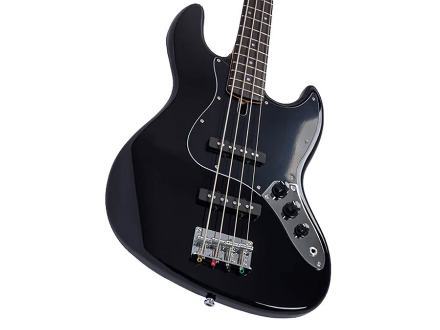 Sire V1 4/BK Marcus Miller 4-snarige Passieve Jazz Bas Zwart met Palissander Toets