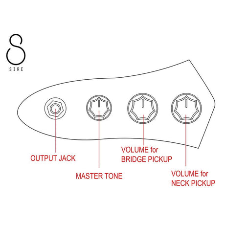 Sire V1 4/BK Marcus Miller 4-snarige Passieve Jazz Bas Zwart met Palissander Toets