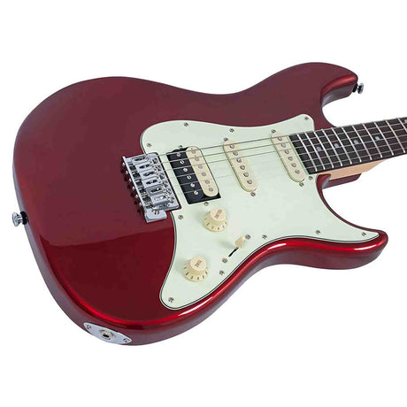 Sire S1 ST-Style Elektrische Gitaar Candy Apple Red + NUX Mighty-8 MK2 Versterker