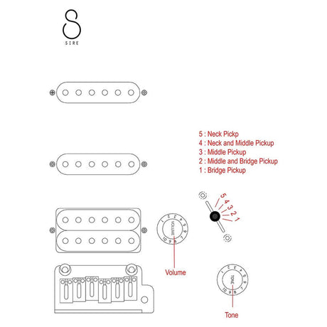 Sire S1 ST-Style Elektrische Gitaar Candy Apple Red + NUX Mighty-8 MK2 Versterker