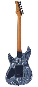 Sire S7 HSS/BKSW Larry Carlton S-Style Elektrische Gitaar Black Swirl met Roasted Maple Hals en Locking Tuners