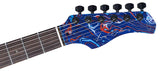 Sire S7 HSS/BLSW Larry Carlton S-Style Elektrische Gitaar Blue Swirl met Roasted Maple Hals en Locking Tuners