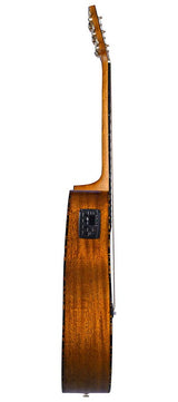 Bromo BAN4CE/BK Denali Series Hillside Auditorium Cutaway gitaar, solid mahogany top, glossy black, heavy duty tas